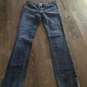 blue women’s low waist jeans